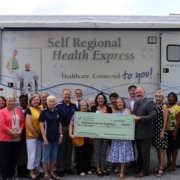 GCCF check presentation to Greenwood Lions Club Foundation