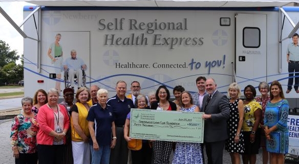 GCCF check presentation to Greenwood Lions Club Foundation